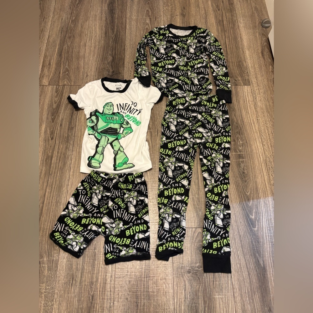 Disney Pixar Buzz Lightyear Pajamas Set Of 2 Size 8